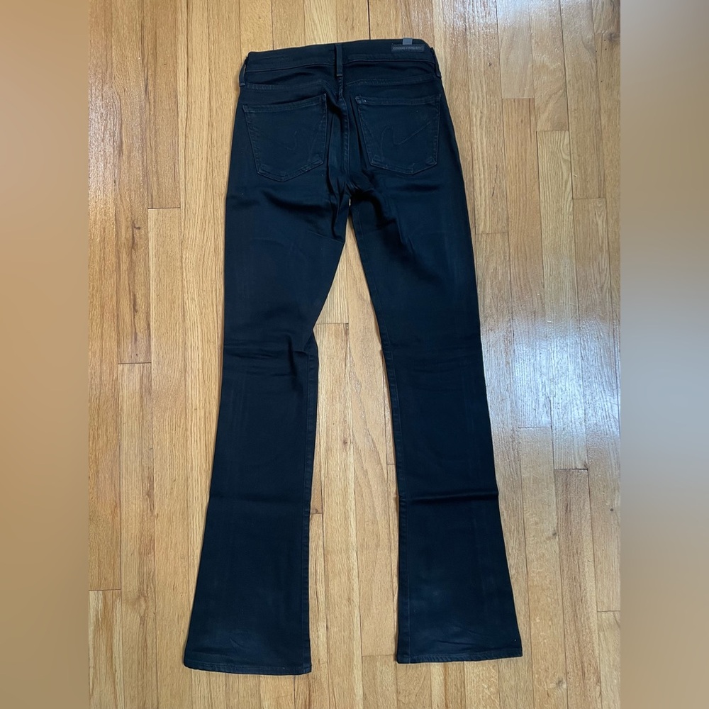 Women's Citizens of Humanity Emannuelle Plush Black Slim Bootcut Jeans 25